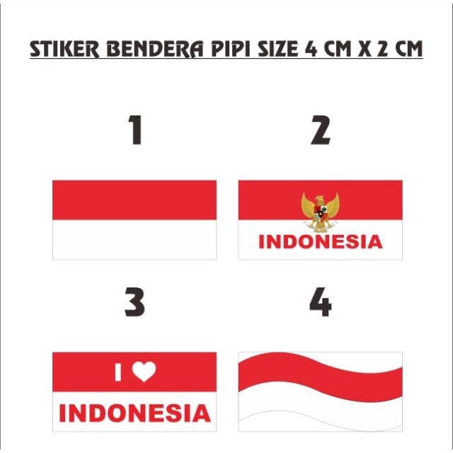

Stiker Bendera Merah Putih Murah
