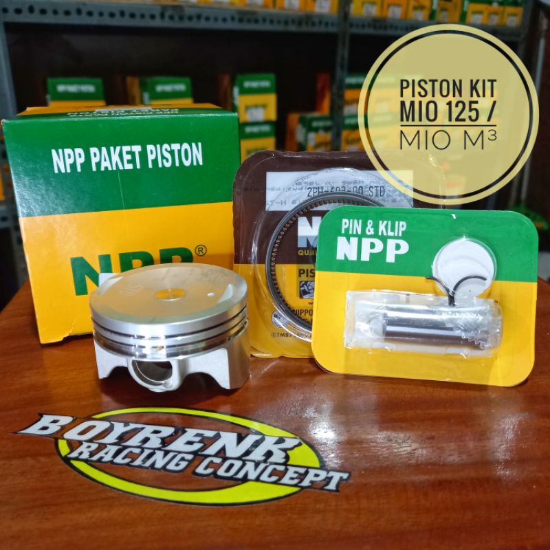 PISTON KIT MIO 125 || MIO  M3 OVZ STD NPP - BOYRENK RACING