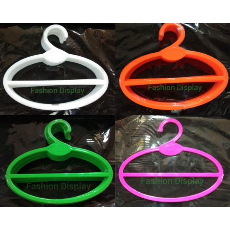 Hanger Kerudung Oval / Bulat Hanger Jilbab Scraft Hanger Hijab Gantungan Syal-BH