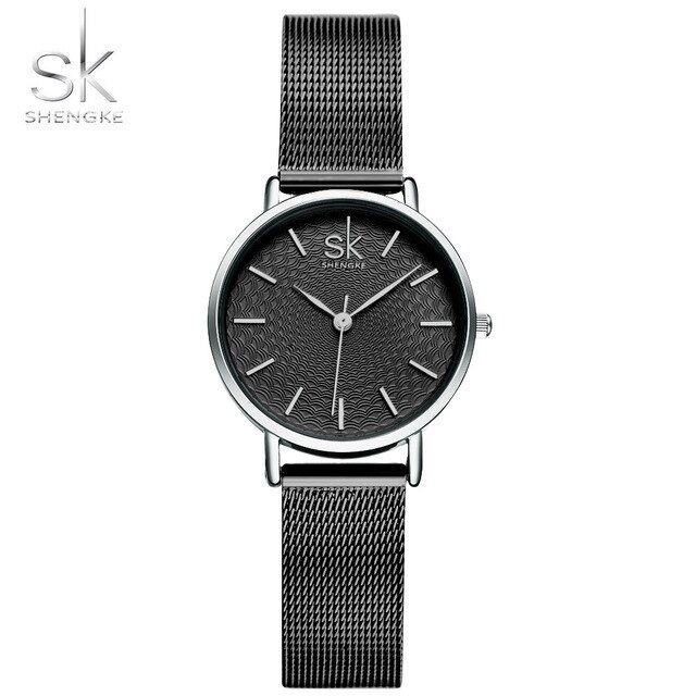 SHENGKE 0006 Jam Tangan Wanita Analog Rantai Pasir WK-SBY