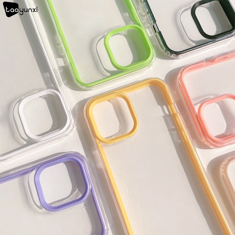 3in1 Case Warna Permen Macaron Tahan Banting Untuk iPhone 11 12 13 Pro MAX 6 6s 7 8 Plus SE 2020 X XS MAX