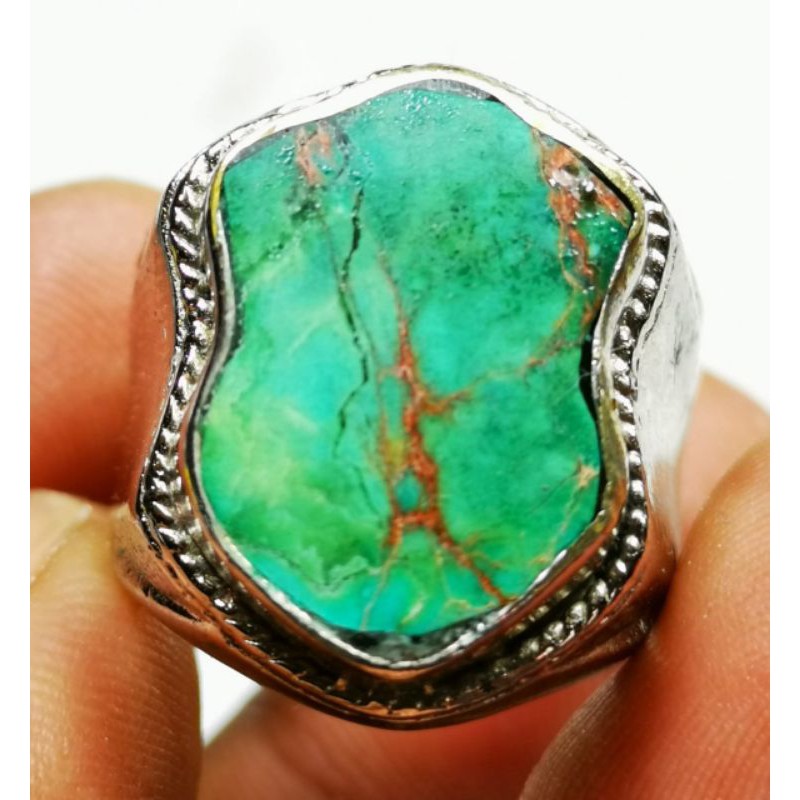 Batu akik pirus persia motif terompah