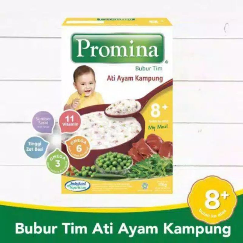 Promina bubur tim ati ayam kampung 8+