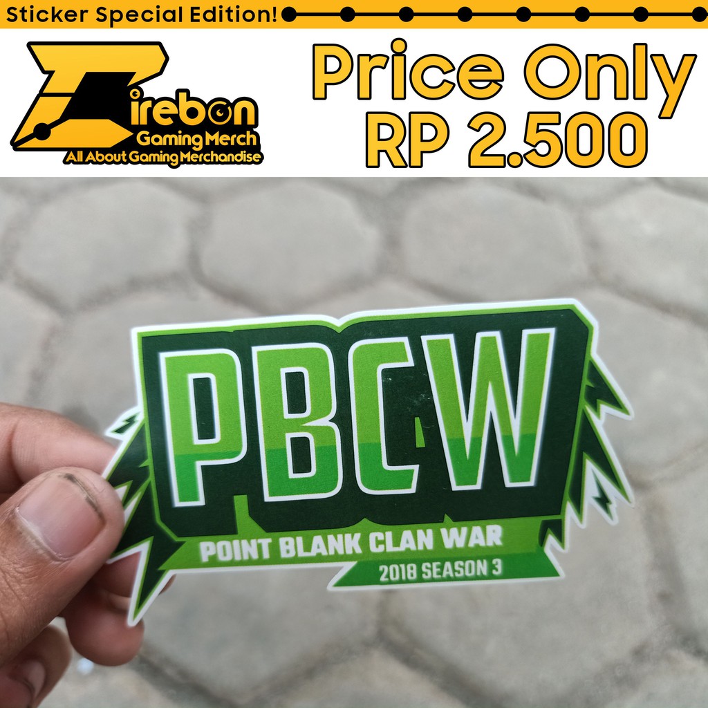 

Sticker Stiker Point Blank Clan War PBCW 2018 Season 3