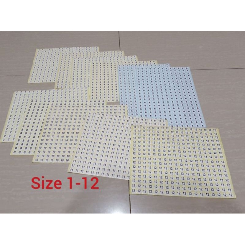 

Stiker Tempel Size 1 - 12