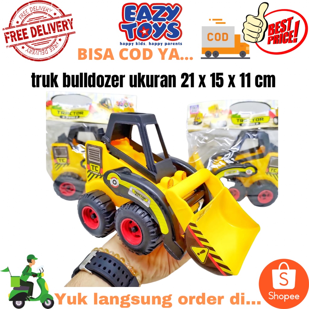 Mainan Mobil Mobilan Truk Konstruksi Bulldozer TC7250