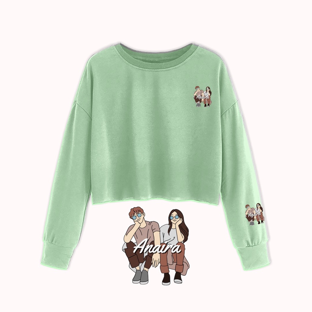 SWEATER CROP ANAIRA COUPLE WANITA ANAIRAOFFICIAL