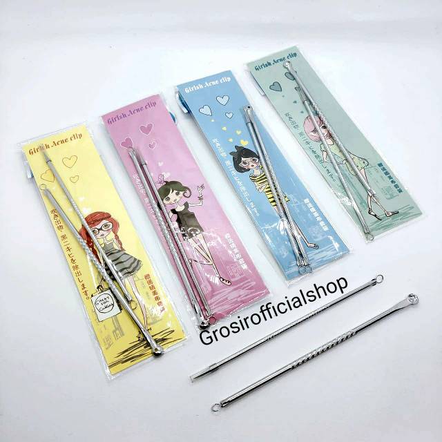 pencetan jerawat komedo Isi 2 pcs / pinset jerawat komedo ...