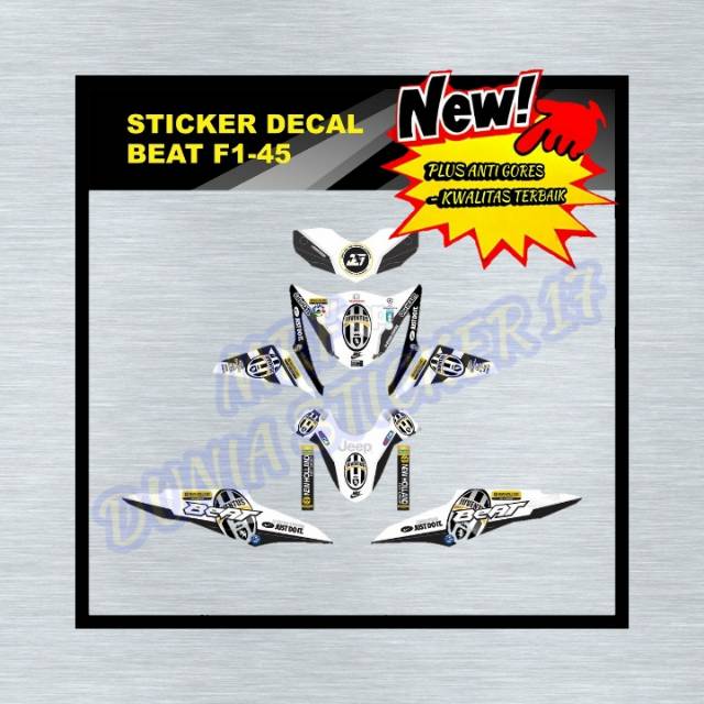 Sticker decal Beat F1 dekal  Beat F1 stiker motor Beat F1 dekal stiker beat F1 striping motor beat