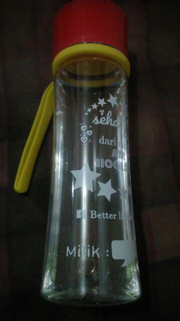 6pcs Botol Minum Biomini 600ml Bioglass Mini Infuser Tumbler Jne