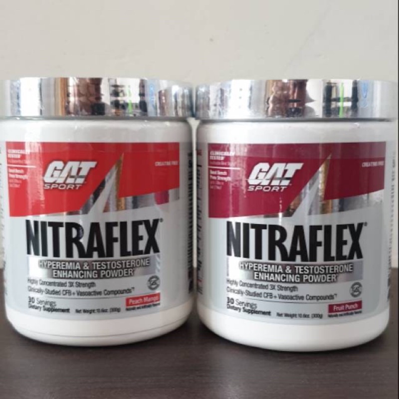 GAT Sports Nitraflex 30 Servings Pre Workout + Testosteron Booster