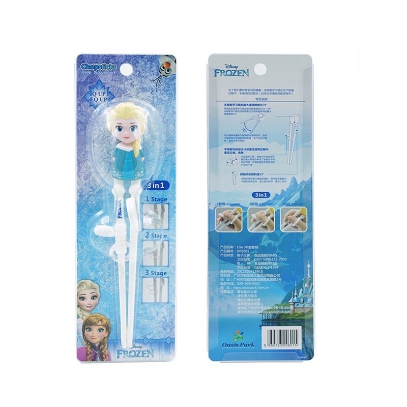 Training Chopstick 3D Disney Mickey Minnie  / Sumpit Anak / Sumpit Frozen Elsa Anna / Sumpit Latih Anak