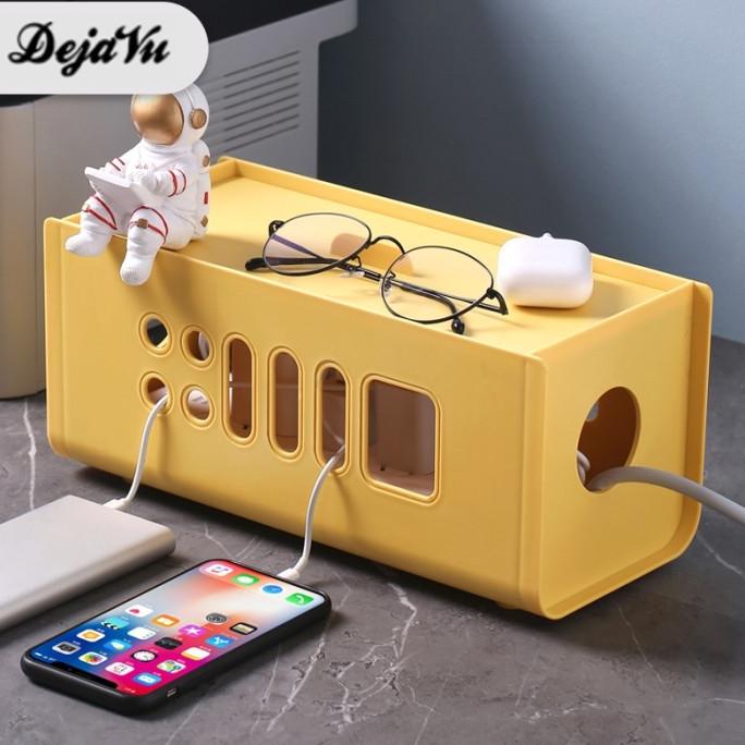 

(BISA COD) Dejavu Kotak Kabel USB Organizer Stop Kontak Penyimpanan Kabel HSB188 BERGARANSI Kode 1084