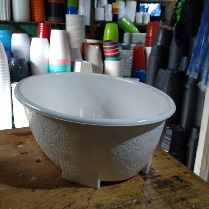 Pot Bonsai Plastik Oval 10Putih.