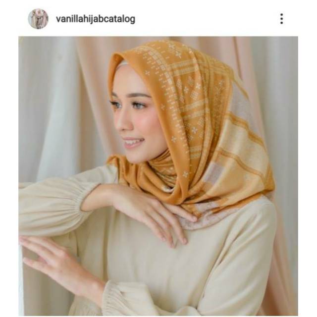 Hujan Scarf Buttermilk by Vanilla Hijab