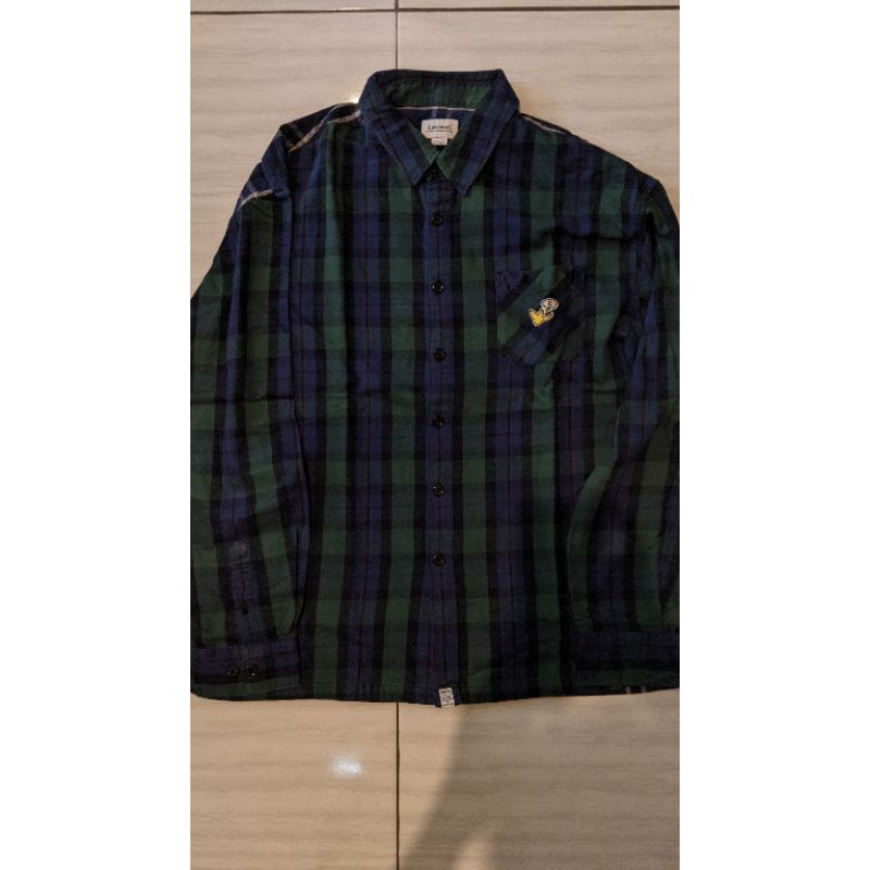 Kemeja Flannel Covernat x Mark Gonzales