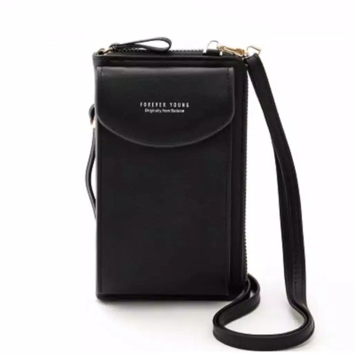 Tas Selempang Tas Selempang wanita Tempat Hp MGN - Hitam selempang berkualitas original hitz keren k