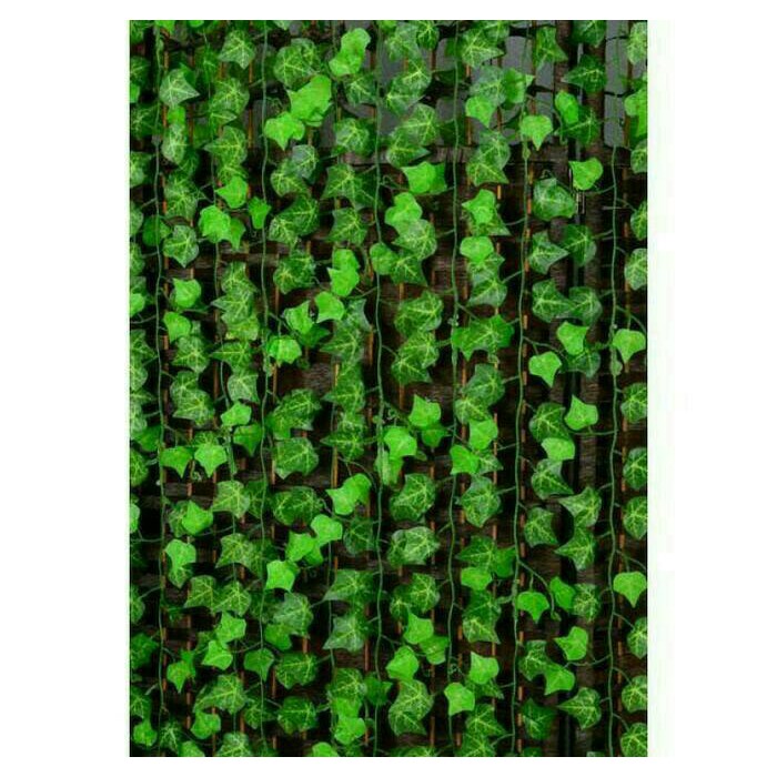 hiasan daun/daun hias/daun pagar/hiasan cafe/hiasan dekorasi daun rambat hias daun plastik hiasan