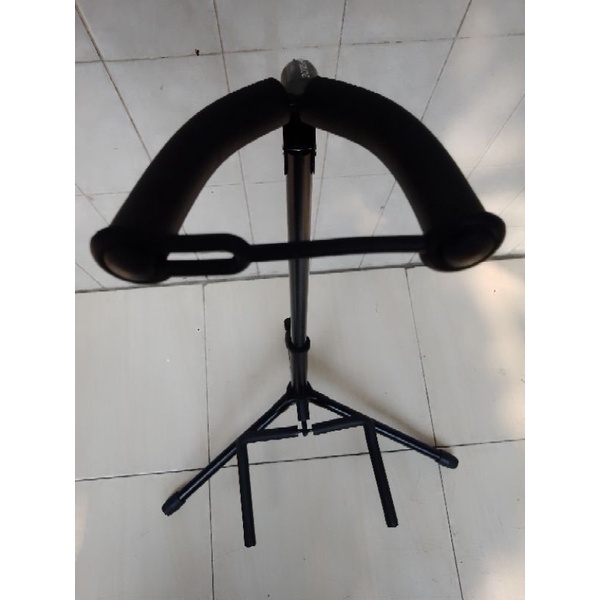 Stand Gitar Akustik Elektrik Single long Neck Taffstudio