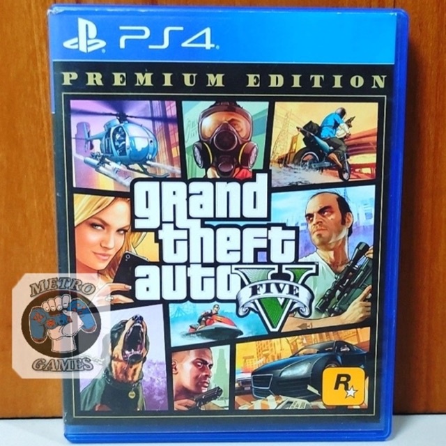 Jual GTA V PS4 Kaset Grand Theft Auto 5 Playstation PS 4 5 CD BD Game