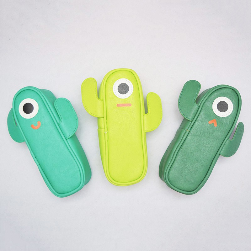 

Silly Cactus Leather Pencil Case (Tempat Pensil)