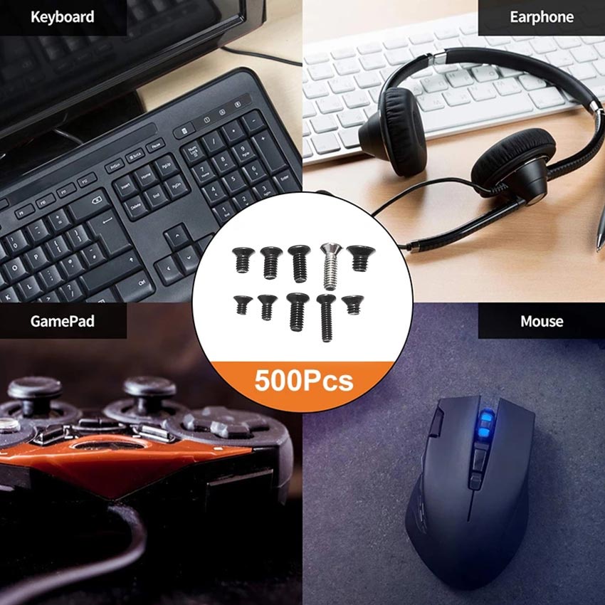 RB 500PCS/Set Computer Screw Baut Laptop Asus Lenovo Toshiba Acer Dell HP, Samsung M2 M2.5 M3