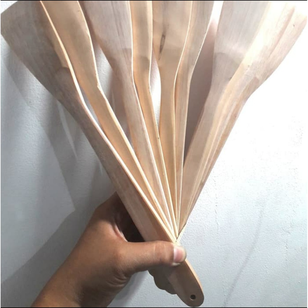 MODEL BULAT - Sendok INUS kayu SODET SPATULA KAYU 35CM UJUNG BULAT GHM