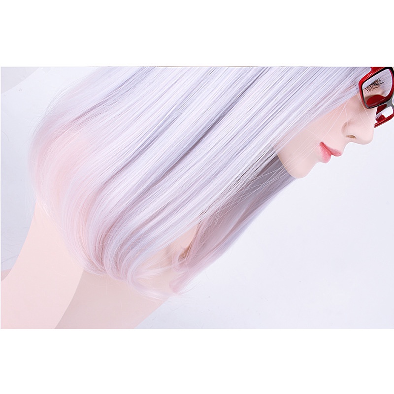 LOL-155 wig rambut palsu daily lolita cosplay pastel pink ungu bob lavender