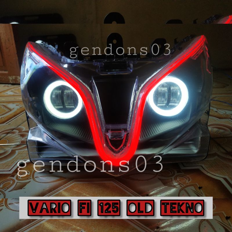 Jual Reflektor Lampu Vario Fi 125 old set Projie Daymaker Super Terang