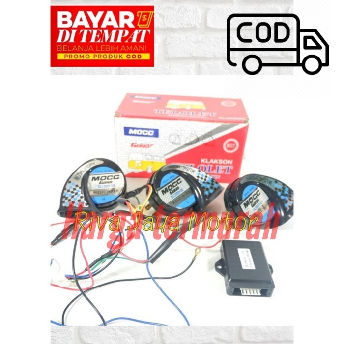 COD KLAKSON TELOLET 3 TEROMPET 3 CORONG 3 SUARA 12V MOBIL MOTOR