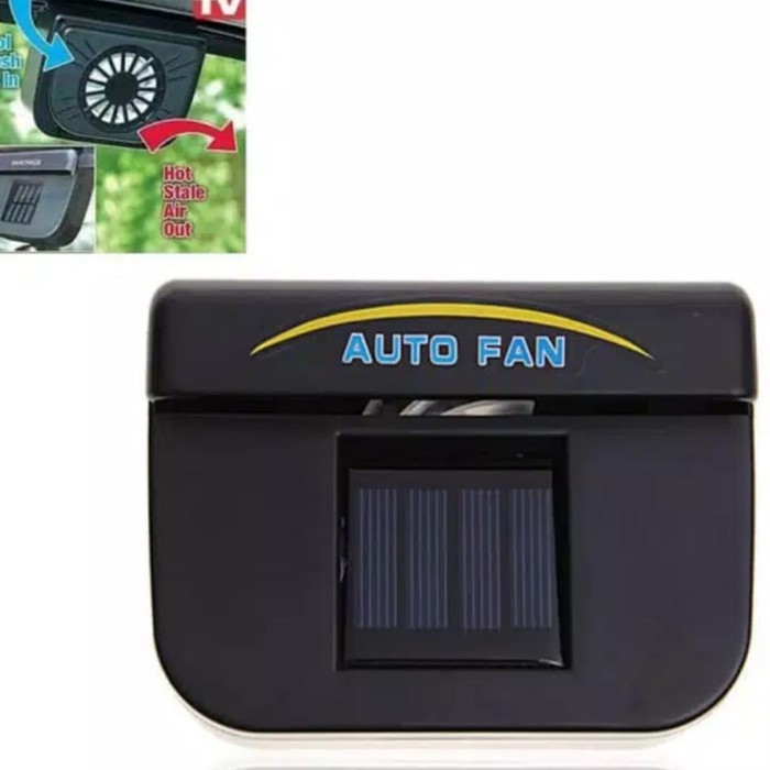 Autofan Solar Car Window Fan /Kipas Angin Otomatis Solar Energi Ac Air Car Fan