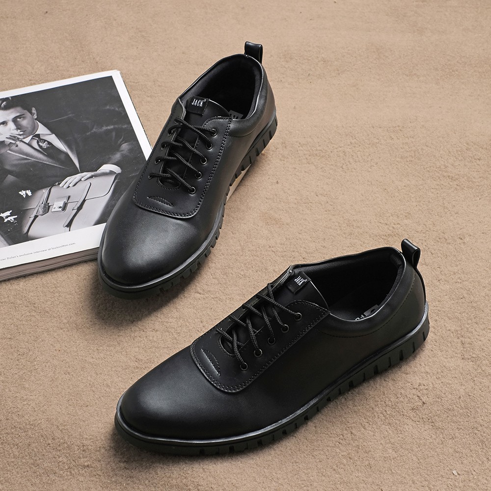 BRAVE BLACK |ManNeedMe x Jack| Sepatu Pantofel Pria | Oxford Formal