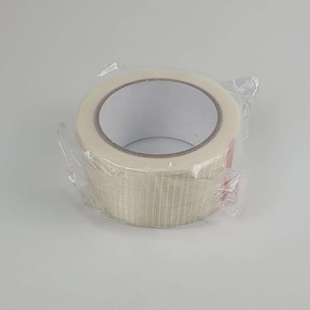 Lakban Super Strong Grid Fiber Tape 50mm 25 Meter - GF25M - White