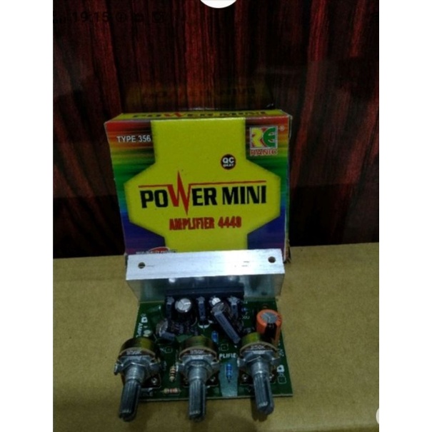 kit pawer amplifier 12v la4440 DC aki mono pawer  mini pluss