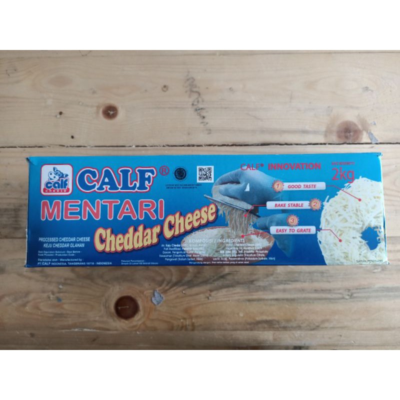 

KEJU CALF MENTARI CHEDDAR CHEESE 2KG
