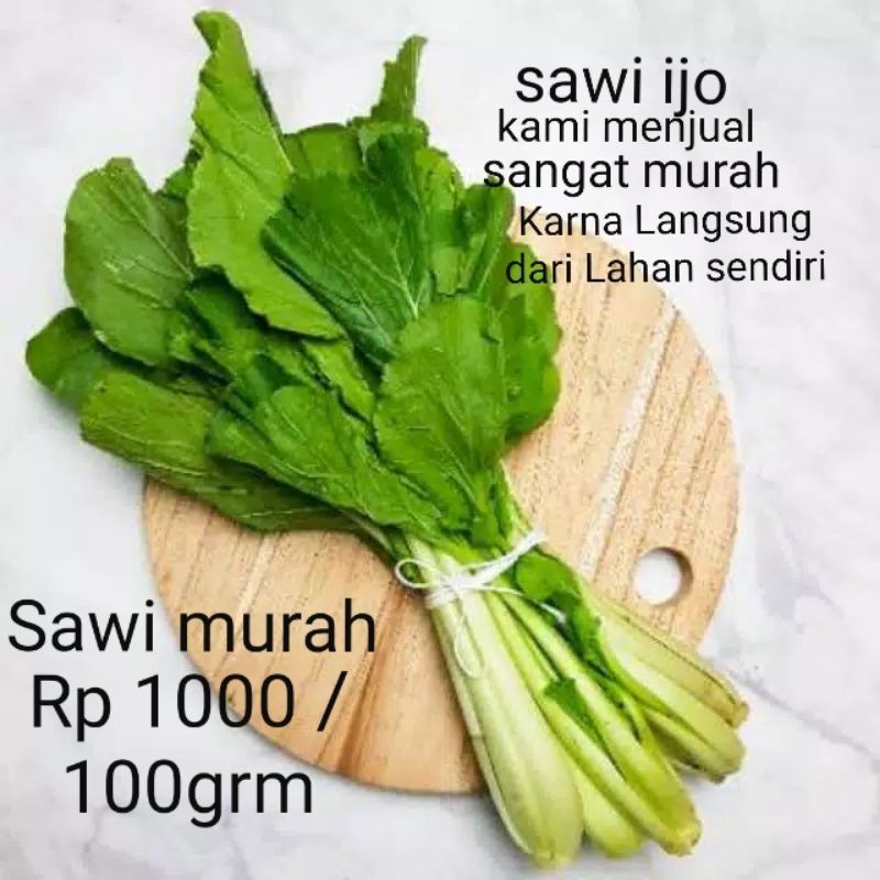

Sawi ijo Murah 100 gram sayuran cesim sayurmayur caesim