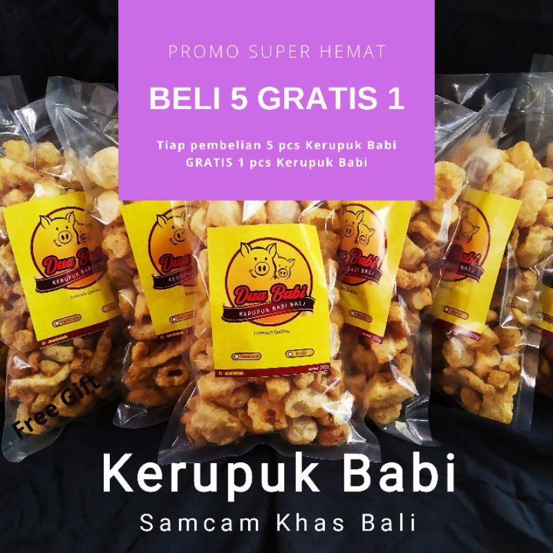 

PROMO SUPER HEMAT BELI 5 GRATIS 1 KERUPUK BABI 100 gr
