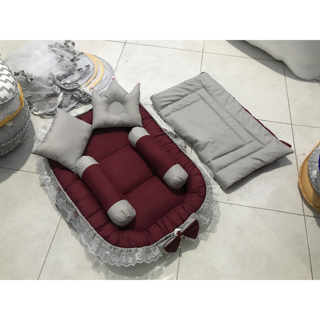 [PAKET MURAH] KASUR BABY NEST BAYI RENDA + PITA SET BEDCOVER FREE BONUS TAS + BANTAL KOTAK