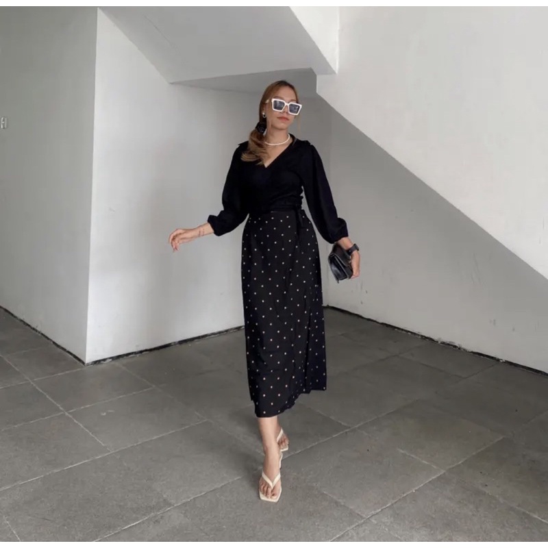 ATASAN SAFIRA MIX || ROK POLKADOT-5