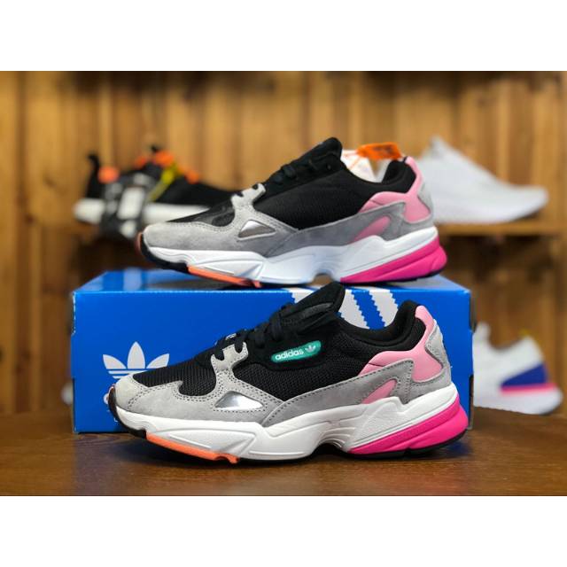 adidas falcon grey and pink