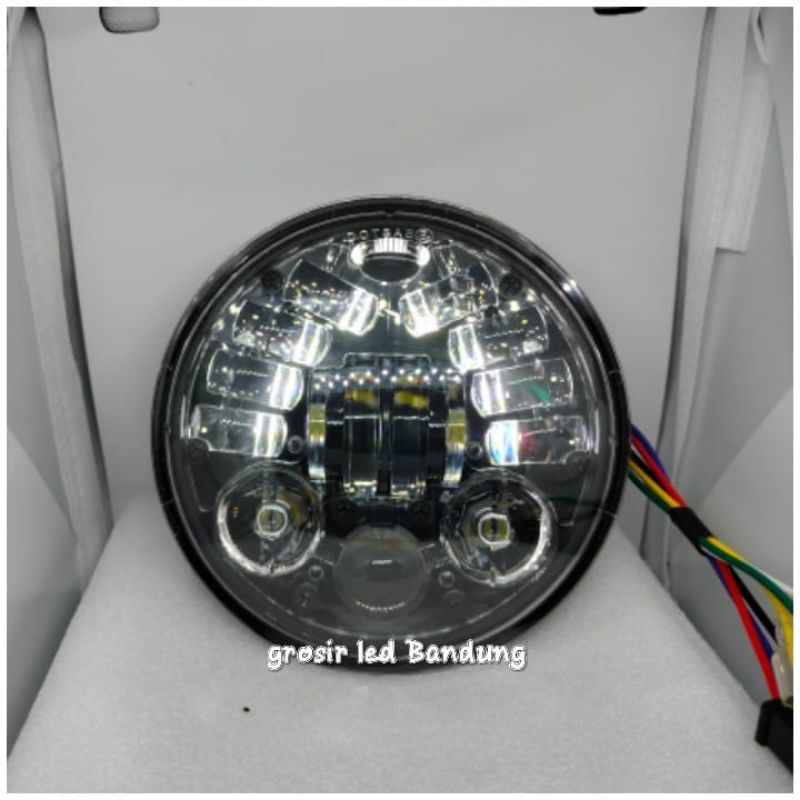 lampu led daymaker motor 5.75inch 16led
