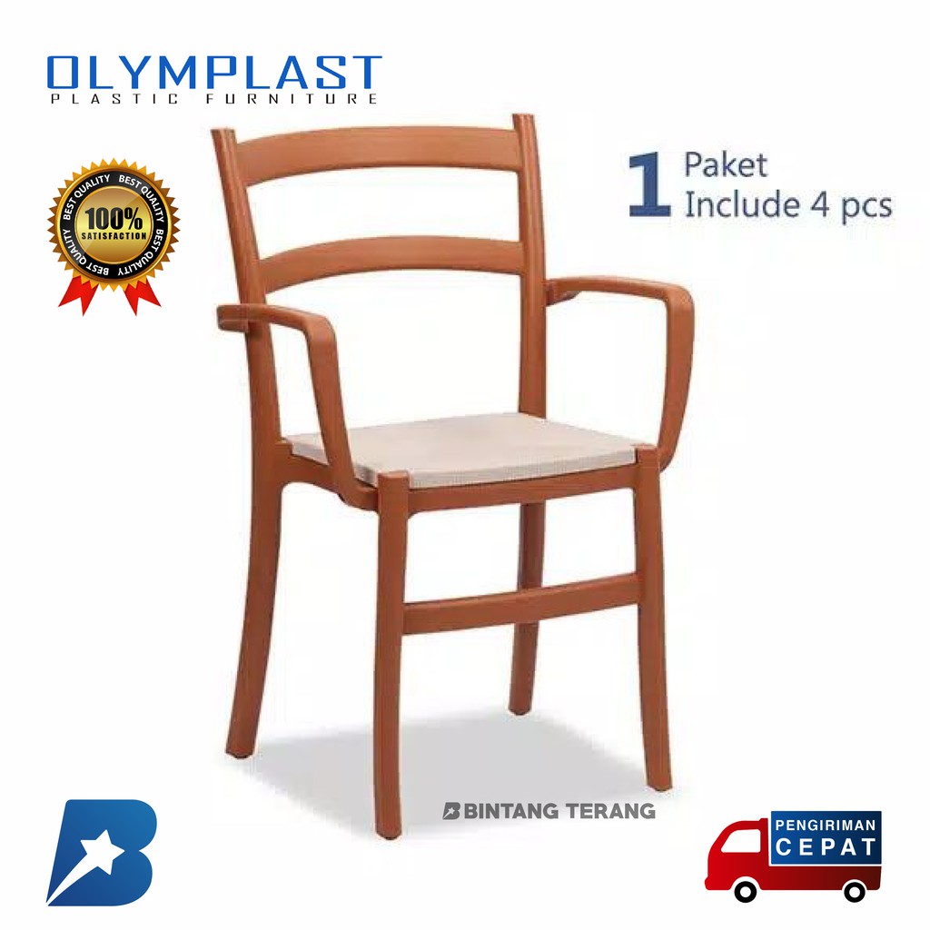 Kursi Plastik Olymplast OL 608 H (4 pcs)