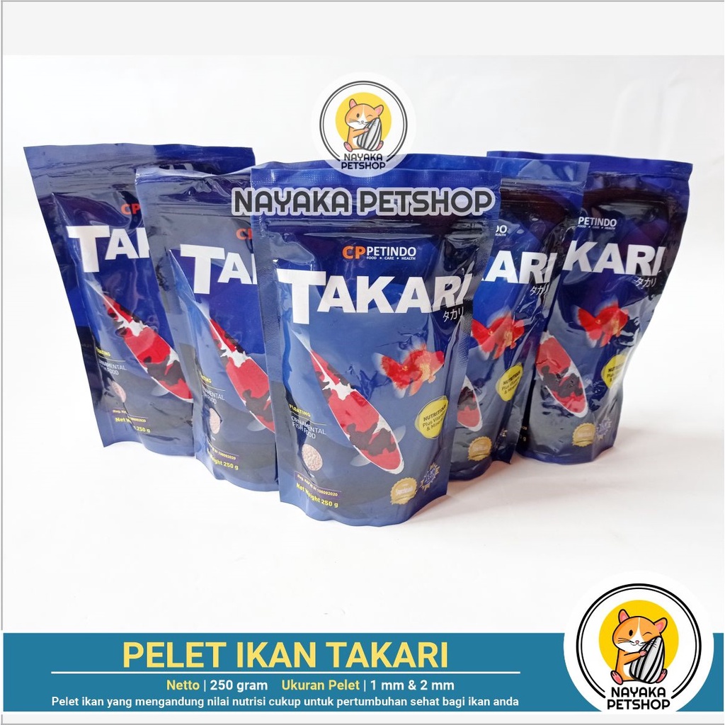Makanan Ikan Takari 250 gr Pelet Pakan Ikan Hias Fish Food