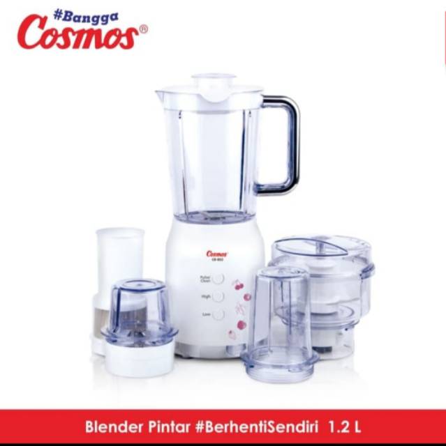 COSMOS 4in1 Blender Plastik Blez 1,2 Liter CB 802 4 fungsi