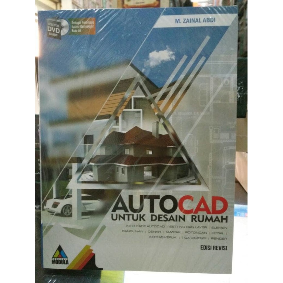 Jual Buku Desain Autocad untuk desain rumah M Zainal Penerbit ...
