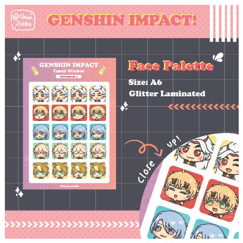 

Genshin Impact | Sticker Sheets | by iShan.Studio