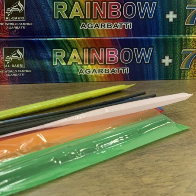 DUPA LIDI WANGI.BUHUR 7 RAINBOW .AGARBATTI . RAINBOW . Mix 7 in 1. 42 STICK MEREK ALBAKRI