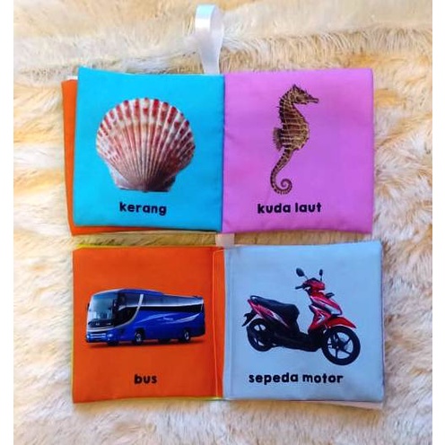 Buku Bantal Gambar Asli Real Nyata Buku Bantal Hewan Buah Transportasi