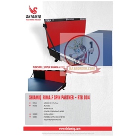 Return board Tenis Meja Spin Partner Shiamiq Black and Red