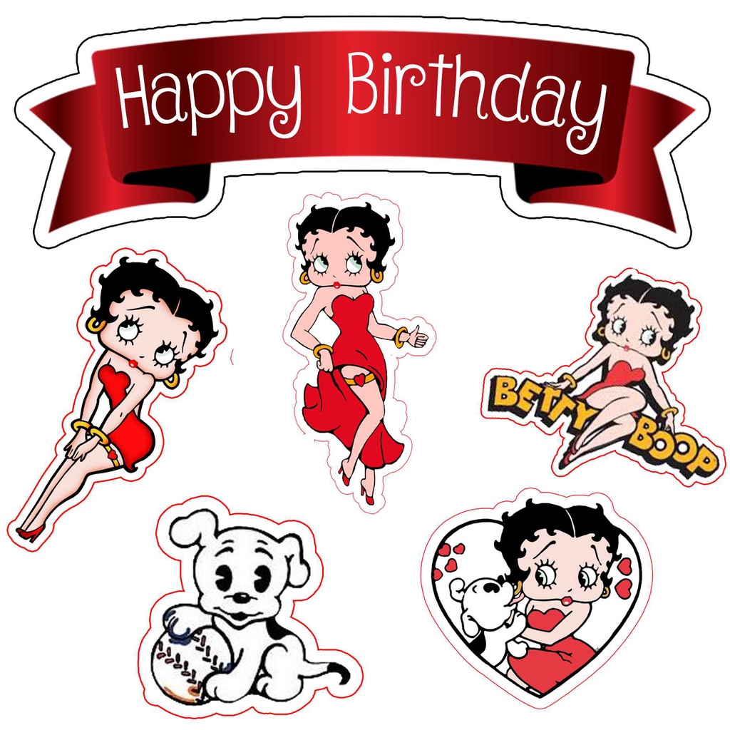 

TOPPER CAKE CUSTOM TOPPER ULANG TAHUN / HIASAN KUE BETTY BOOP